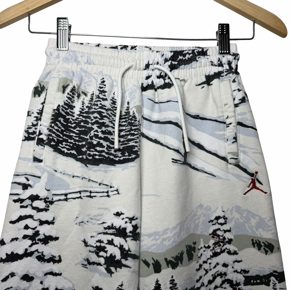 Jordan Brooklyn Fleece Boys M 10-12 Pants Ski Print Snowboard Joggers Jumpman - Picture 4 of 14